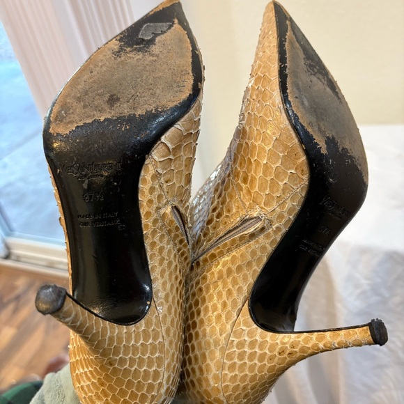 Yves Saint Laurent Vintage Snakeskin Boots - Picture 8 of 10